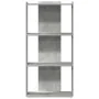 Librería de 3 niveles madera gris hormigón 60x30x120 cm de , Librerías y estanterías - Ref: Foro24-860268, Precio: 57,78 €, D...