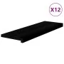 Peldaños de escalera 12 uds madera maciza roble marrón oscuro de , Alfombrillas para escalones - Ref: Foro24-3283044, Precio:...
