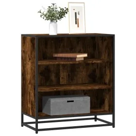 Aparador madera ingeniería y metal roble ahumado 68x35x76 cm de , Aparadores - Ref: Foro24-848976, Precio: 82,04 €, Descuento: %