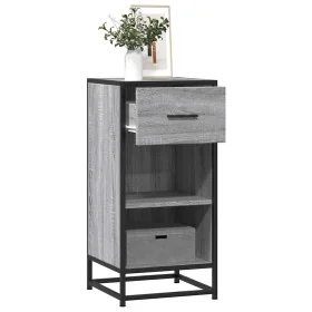 Aparador madera ingeniería y metal gris Sonoma 35,5x35x76 cm de , Aparadores - Ref: Foro24-848957, Precio: 65,76 €, Descuento: %