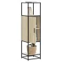 Aparador alto madera de ingeniería y metal 35,5x35x139 cm de , Aparadores - Ref: Foro24-849035, Precio: 83,96 €, Descuento: %