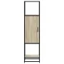 Aparador alto madera de ingeniería y metal 35,5x35x139 cm de , Aparadores - Ref: Foro24-849035, Precio: 83,96 €, Descuento: %