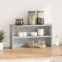 Estantes de cocina apilables 2 uds gris hormigón 50x15x16 cm de , Contenedores para utensilios de cocina - Ref: Foro24-860488...