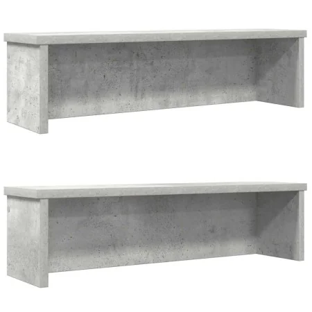 Estantes de cocina apilables 2 uds gris hormigón 60x15x16 cm de , Contenedores para utensilios de cocina - Ref: Foro24-860506...