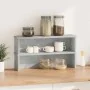 Estantes de cocina apilables 2 uds gris hormigón 60x15x16 cm de , Contenedores para utensilios de cocina - Ref: Foro24-860506...