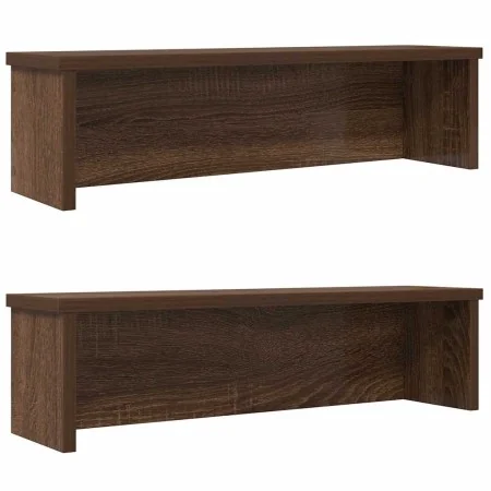 Estantes de cocina apilables 2 uds roble marrón 60x15x16 cm de , Contenedores para utensilios de cocina - Ref: Foro24-860512,...