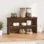 Estantes de cocina apilables 2 uds roble marrón 60x15x16 cm de , Contenedores para utensilios de cocina - Ref: Foro24-860512,...