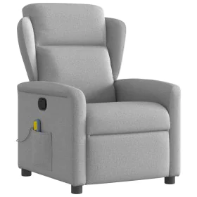 Sillón de masaje reclinable de tela gris nube de , Sillones - Ref: Foro24-4015595, Precio: 204,42 €, Descuento: %