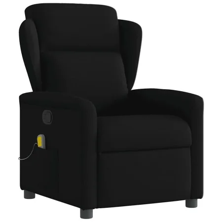 Sillón reclinable de masaje de tela negro de , Sillones - Ref: Foro24-4015588, Precio: 203,84 €, Descuento: %