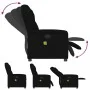 Sillón reclinable de masaje de tela negro de , Sillones - Ref: Foro24-4015588, Precio: 203,84 €, Descuento: %