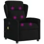 Sillón reclinable de masaje de tela negro de , Sillones - Ref: Foro24-4015588, Precio: 203,84 €, Descuento: %