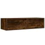 Mueble de TV con luces LED roble ahumado 100X35,5x25 cm de , Muebles TV - Ref: Foro24-860242, Precio: 81,59 €, Descuento: %