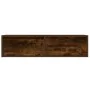 Mueble de TV con luces LED roble ahumado 100X35,5x25 cm de , Muebles TV - Ref: Foro24-860242, Precio: 81,59 €, Descuento: %