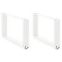 Patas de mesa de centro forma U 2uds acero blanco 60x(30-31) cm de , Patas para mesas - Ref: Foro24-4013141, Precio: 56,83 €,...