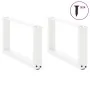Patas de mesa de centro forma U 2uds acero blanco 60x(30-31) cm de , Patas para mesas - Ref: Foro24-4013141, Precio: 56,83 €,...