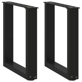 Patas de mesa de centro forma U 2uds acero negro 28x(42-43) cm by , Table legs - Ref: Foro24-4013148, Price: 52,03 €, Discoun...