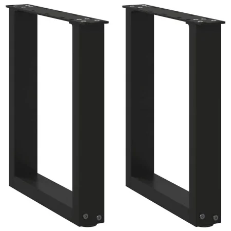 Patas de mesa de centro forma U 2uds acero negro 28x(42-43) cm de , Patas para mesas - Ref: Foro24-4013148, Precio: 52,03 €, ...