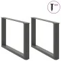 Patas para mesa de centro en forma de U 2 uds antracita acero de , Patas para mesas - Ref: Foro24-4013162, Precio: 62,36 €, D...