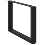 Patas de mesa de centro forma U 2uds acero negro 60x(42-43) cm by , Table legs - Ref: Foro24-4013160, Price: 80,16 €, Discoun...