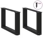 Patas de mesa de centro forma U 2uds acero negro 50x(30-31) cm de , Patas para mesas - Ref: Foro24-4013136, Precio: 66,32 €, ...