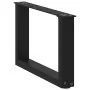 Patas de mesa de centro forma U 2uds acero negro 50x(30-31) cm de , Patas para mesas - Ref: Foro24-4013136, Precio: 66,32 €, ...