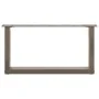 Patas de mesa centro forma U 2uds acero natural 60x(30-31) cm de , Patas para mesas - Ref: Foro24-4013143, Precio: 55,49 €, D...