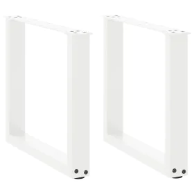 Patas de mesa de centro forma U 2uds acero blanco 50x(42-43) cm by , Table legs - Ref: Foro24-4013157, Price: 58,37 €, Discou...