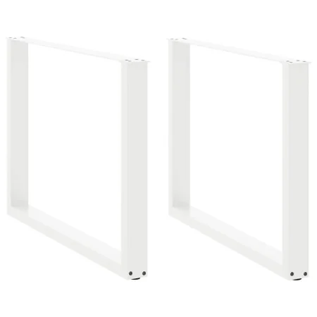 Patas para mesa comedor forma U 2uds acero blanco 100x(72-73)cm de , Patas para mesas - Ref: Foro24-4013197, Precio: 104,14 €...