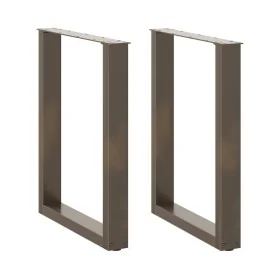 Patas mesa centro forma U 2uds acero natural 60x(72-73)cm acero de , Patas para mesas - Ref: Foro24-4013183, Precio: 75,69 €,...