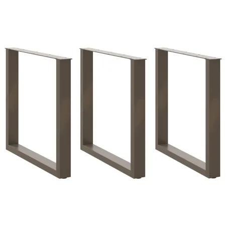 Patas mesa centro forma U 3uds acero natural 80x(72-73)cm acero de , Patas para mesas - Ref: Foro24-4013207, Precio: 123,88 €...