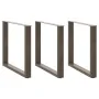 Patas mesa centro forma U 3uds acero natural 80x(72-73)cm acero de , Patas para mesas - Ref: Foro24-4013207, Precio: 123,88 €...