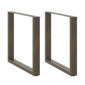 Patas para mesa comedor forma U 2uds acero natural 90x(72-73)cm de , Patas para mesas - Ref: Foro24-4013195, Precio: 93,68 €,...