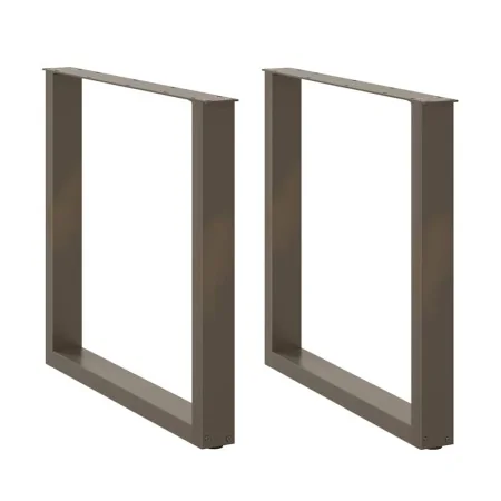 Patas para mesa comedor forma U 2uds acero natural 90x(72-73)cm de , Patas para mesas - Ref: Foro24-4013195, Precio: 93,68 €,...