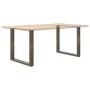 Patas para mesa comedor forma U 2uds acero natural 90x(72-73)cm de , Patas para mesas - Ref: Foro24-4013195, Precio: 93,68 €,...