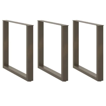 Patas mesa centro forma U 3uds acero natural 90x(72-73)cm acero de , Patas para mesas - Ref: Foro24-4013211, Precio: 130,53 €...