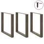 Patas mesa centro forma U 3uds acero natural 90x(72-73)cm acero de , Patas para mesas - Ref: Foro24-4013211, Precio: 130,53 €...