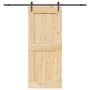 Puerta corredera con herrajes madera maciza de pino 95x210 cm de , Puertas - Ref: Foro24-3332746, Precio: 210,18 €, Descuento: %