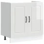 Mueble bajo para fregadero Kalmar blanco brillo 80x46x81,5 cm de , Armarios de cocina - Ref: Foro24-853449, Precio: 83,11 €, ...