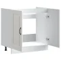 Mueble bajo para fregadero Kalmar blanco brillo 80x46x81,5 cm de , Armarios de cocina - Ref: Foro24-853449, Precio: 83,11 €, ...