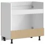 Mueble bajo para fregadero Kalmar blanco brillo 80x46x81,5 cm de , Armarios de cocina - Ref: Foro24-853449, Precio: 83,11 €, ...