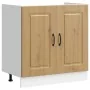 Mueble bajo para fregadero Kalmar roble artesanal 80x46x81,5 cm de , Armarios de cocina - Ref: Foro24-853456, Precio: 75,13 €...