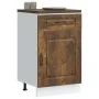 Mueble bajo de cocina Kalmar madera ingeniería de roble ahumado de , Armarios de cocina - Ref: Foro24-853482, Precio: 100,20 ...