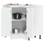 Mueble bajo esquinero de cocina Kalmar madera ingeniería blanca de , Armarios de cocina - Ref: Foro24-853507, Precio: 106,52 ...