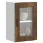 Armario pared cocina puerta de cristal Kalmar roble ahumado de , Armarios de cocina - Ref: Foro24-853532, Precio: 56,02 €, De...
