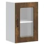 Armario pared cocina puerta de cristal Kalmar roble ahumado de , Armarios de cocina - Ref: Foro24-853532, Precio: 56,02 €, De...