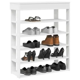 Mueble zapatero madera contrachapada blanco 80x30x98 cm de , Zapateros y organizadores de calzado - Ref: Foro24-859932, Preci...
