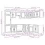 Mueble de cocina Porto blanco 14 piezas madera contrachapada de , Armarios de cocina - Ref: Foro24-3314991, Precio: 1,00 €, D...
