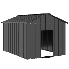 Caseta para perros con techo acero galvanizado 113x153x101 cm de , Casetas para perros - Ref: Foro24-4100919, Precio: 147,35 ...