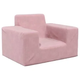 Sofá para niños felpa suave rosa de , Mobiliario para bebés y niños pequeños - Ref: Foro24-4104777, Precio: 31,15 €, Descuent...