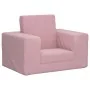 Sofá cama para niños felpa suave rosa de , Mobiliario para bebés y niños pequeños - Ref: Foro24-4104789, Precio: 35,62 €, Des...